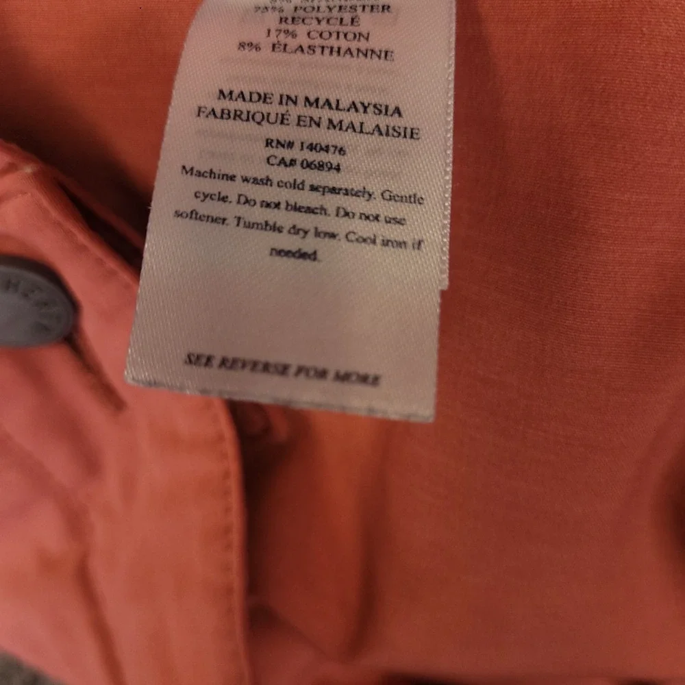 Faherty All Day Golf Shorts Mens 33x8 Salmon Performance Stretch Drawstring